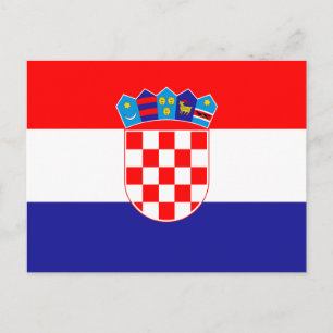Kroatisk flagg vykort