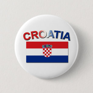 Kroatisk flagga 2 knapp