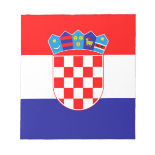 Kroatisk flagga anteckningsblock
