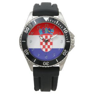 Kroatisk flagga armbandsur