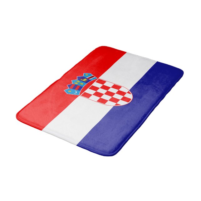 Kroatisk flagga badrumsmatta (Vinklad)