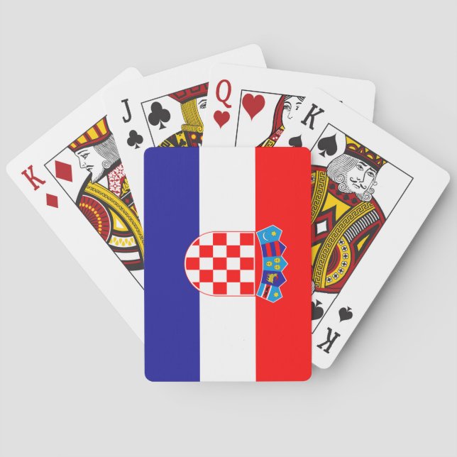 Kroatisk flagga casinokort (Baksidan)