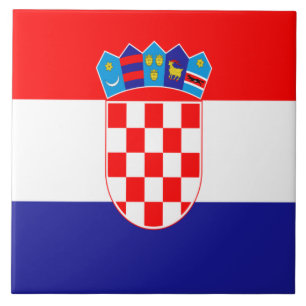 Kroatisk flagga kakelplatta