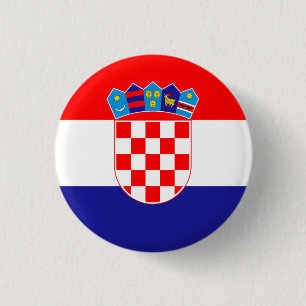 Kroatisk flagga knapp