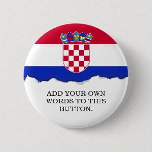 Kroatisk flagga knapp