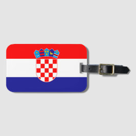 Kroatisk Flagga Luggage Tag Bagagebricka