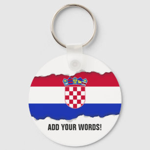 Kroatisk flagga nyckelring
