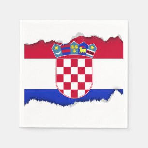 Kroatisk flagga pappersservett