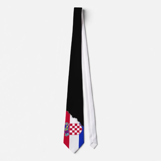 Kroatisk flagga slips (Framsida)