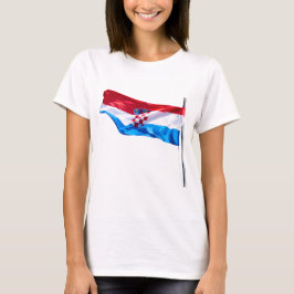Kroatisk flagga tee