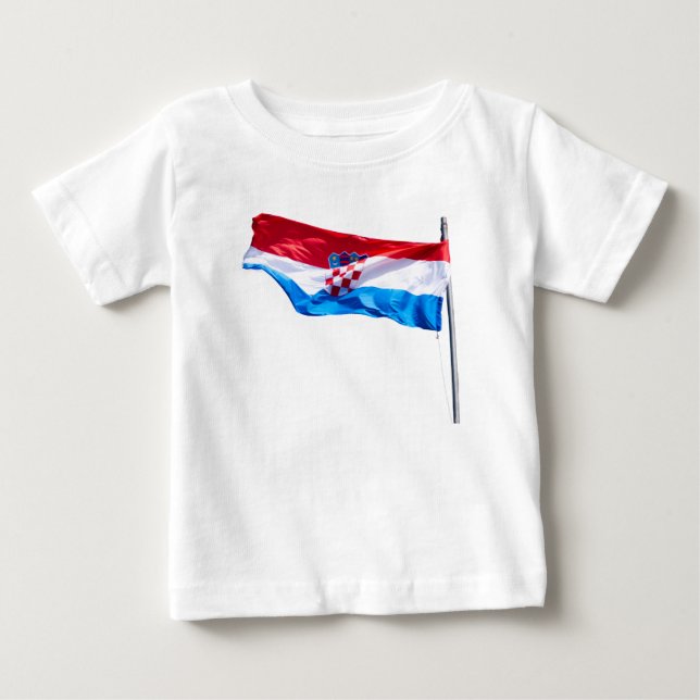 Kroatisk flagga tee (Framsida)