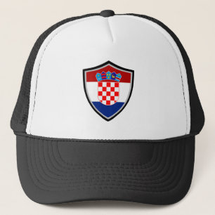 Kroatisk flagga truckerkeps