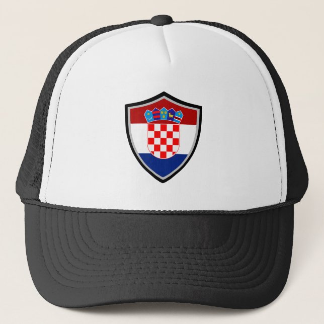Kroatisk flagga truckerkeps (Framsida)