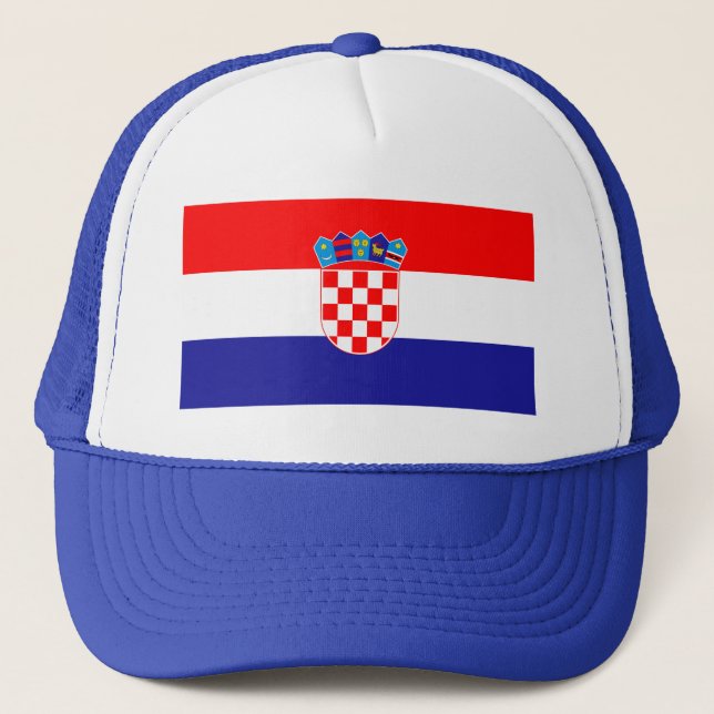 Kroatisk flagga truckerkeps (Framsida)