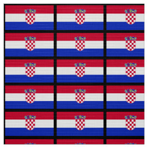 Kroatisk flagga tyg