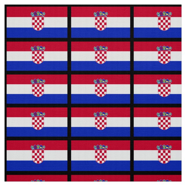 Kroatisk flagga tyg (Provkarta)