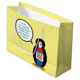 Kroatisk flaggpratande Ms Penguin Personlig