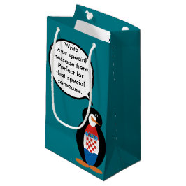 Kroatisk flaggpratande Ms Penguin-personligad