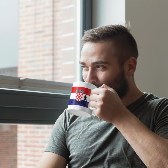 Kroatisk fotboll kaffemugg (Skapare uppladdad)