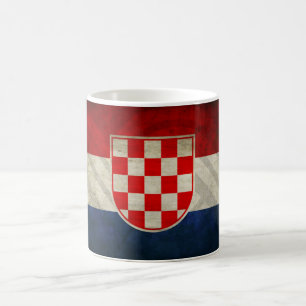 Kroatisk historisk flaggamugg kaffemugg