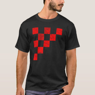 Kroatisk kroatisk kroatisk Flagga Zagreb Dubrovnik T Shirt