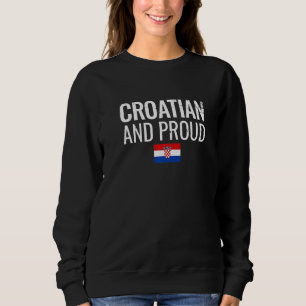 Kroatisk Och Stolt Kroatien Flagga   T Shirt