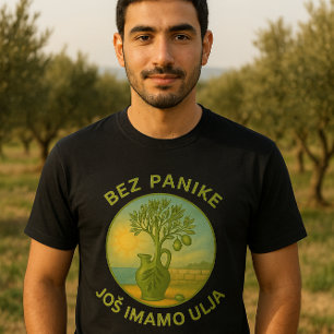 Kroatisk olivolja vintageetikett konst t shirt
