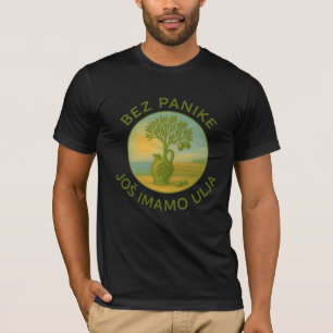 Kroatisk olivolja vintageetikett konst t shirt