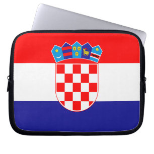 Kroatisk patriotisk flagga laptop fodral