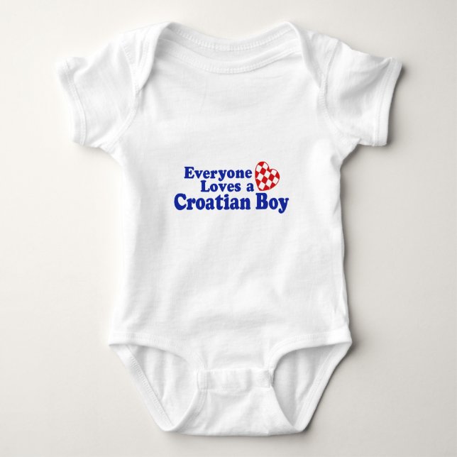 Kroatisk pojke t-shirt (Framsida)