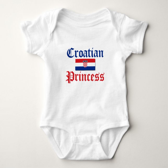 Kroatisk prinsessa 1 t-shirt (Framsida)