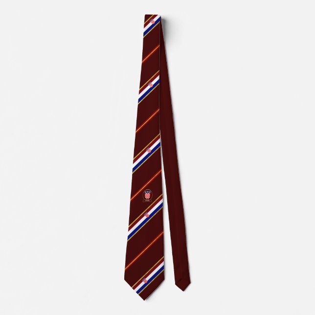 Kroatisk randflagga slips (Framsida)
