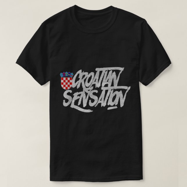 Kroatisk sensation (Kroatien) T Shirt (Design framsida)