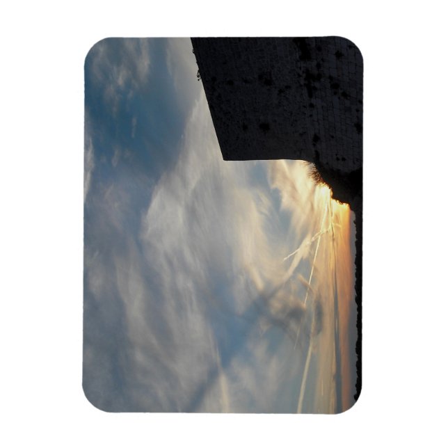 Kroatisk solnedgång magnet (Vertikal)