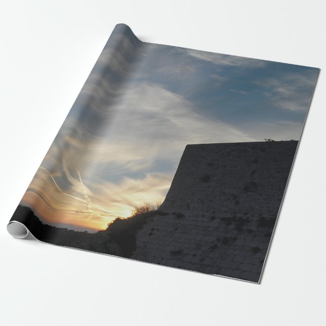 Kroatisk solnedgång presentpapper (Utrullad)