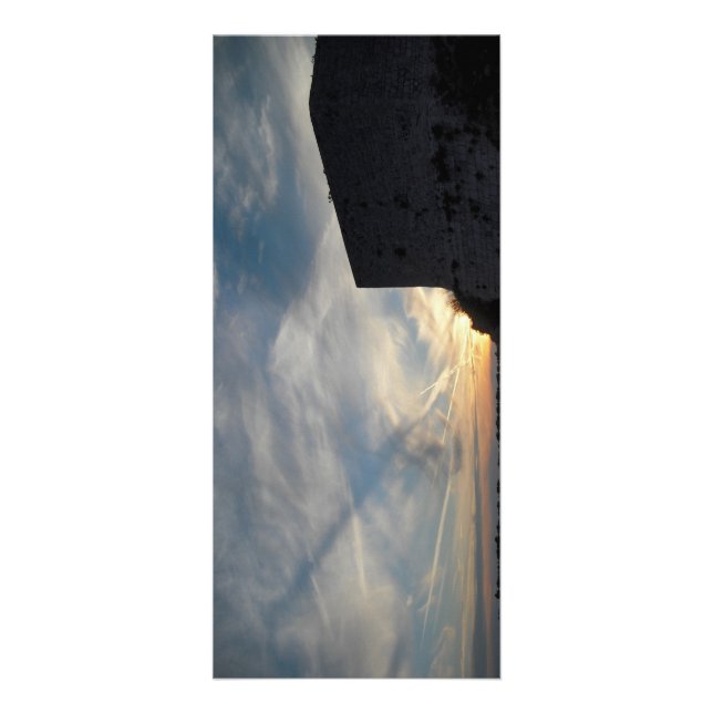 Kroatisk solnedgång reklamkort (Framsidan)