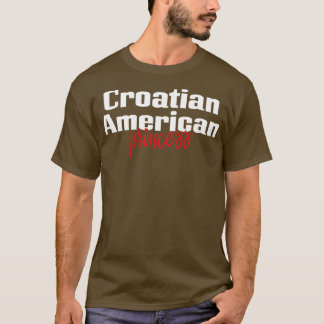 Kroatiska amerikanska 1 t shirt