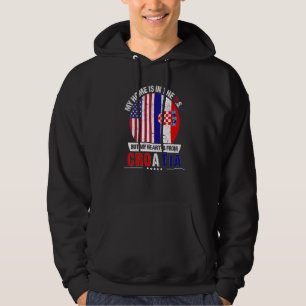 Kroatiska amerikanska patriot Heart kommer från Kr Hoodie