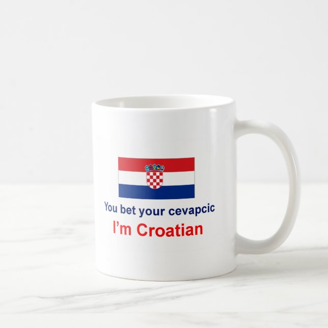 Kroatiska Cevapcic Kaffemugg (Höger)