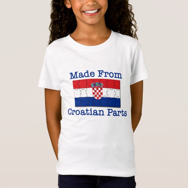Kroatiska delar tee shirt (Framsida)