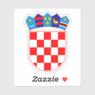 Kroatiska Emblem Hrvatski grb Klistermärken