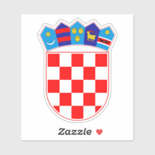 Kroatiska Emblem Hrvatski Grb Sticker Klistermärken