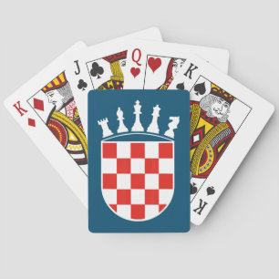Kroatiska Färg Chess Player-presenter för kroat Casinokort