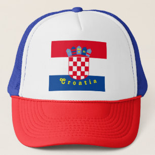 Kroatiska Flagga Design Keps