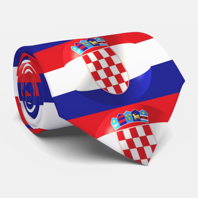 Kroatiska Flagga Design Slips (Rullad)