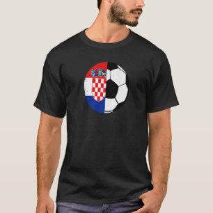Kroatiska Flagga Fotboll Fläkt Kroatien Sport T Shirt