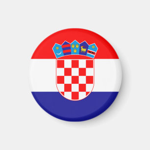Kroatiska Flagga Jackande Arm Magnet
