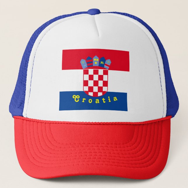 Kroatiska Flagga Keps (Framsida)