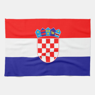 Kroatiska Flagga Kökshandduk
