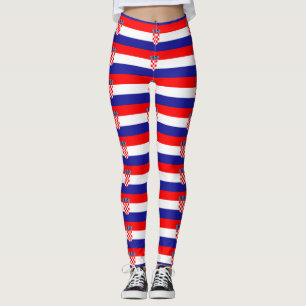 Kroatiska flagga leggings